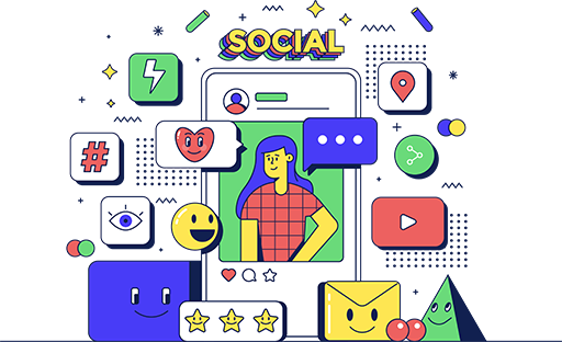 Social Media illustration